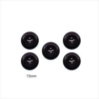 ボタンパラダイス　ブラック カラー4ツ穴ボタン15mm | 商品情報 | 手芸用品のパンドラハウス